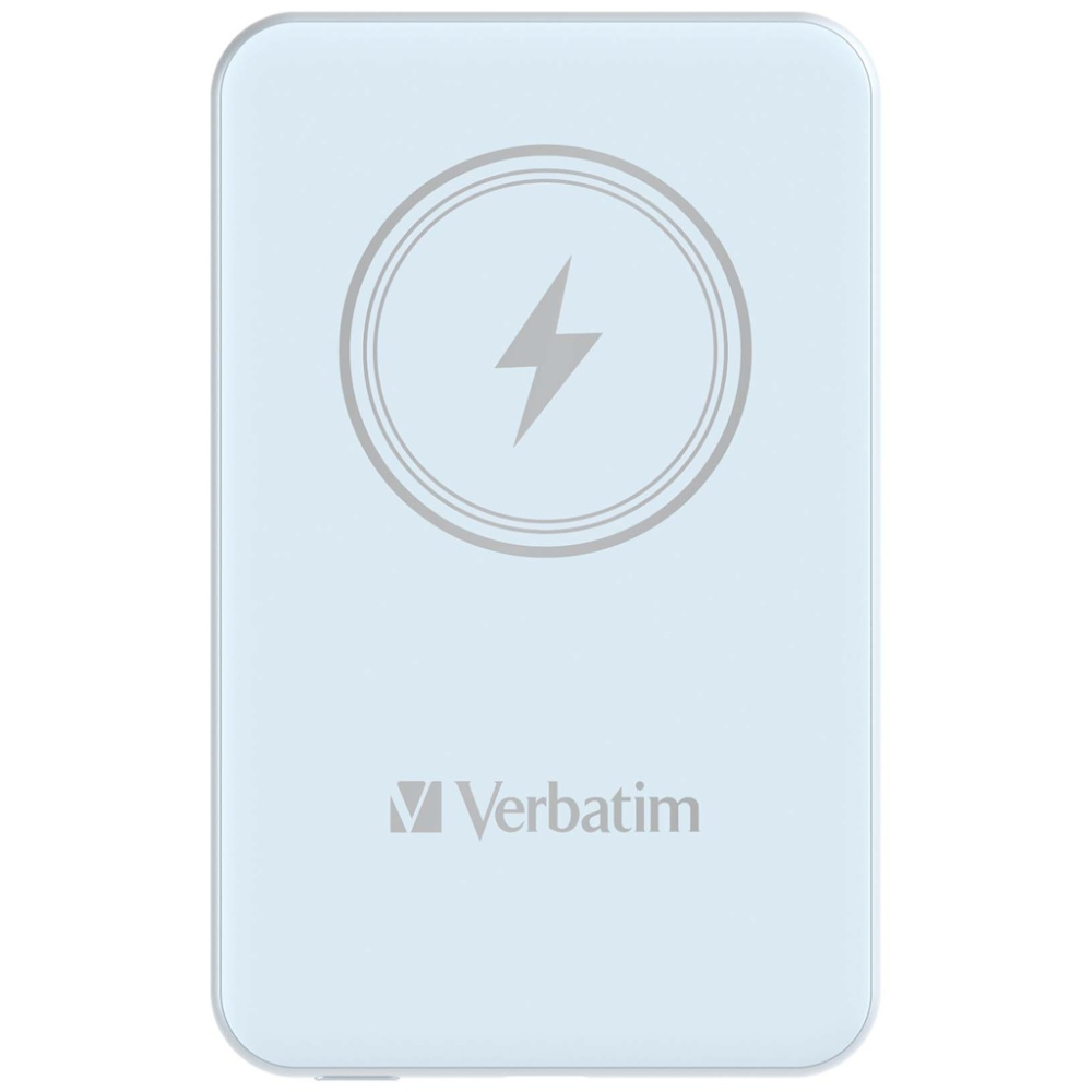 Verbatim Charge 'n' Go Magnetic Wireless Power Bank 5000 mAh Blue