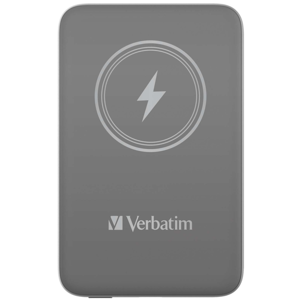 Verbatim Charge 'n' Go Magnetic Wireless Power Bank 10000 mAh Grey