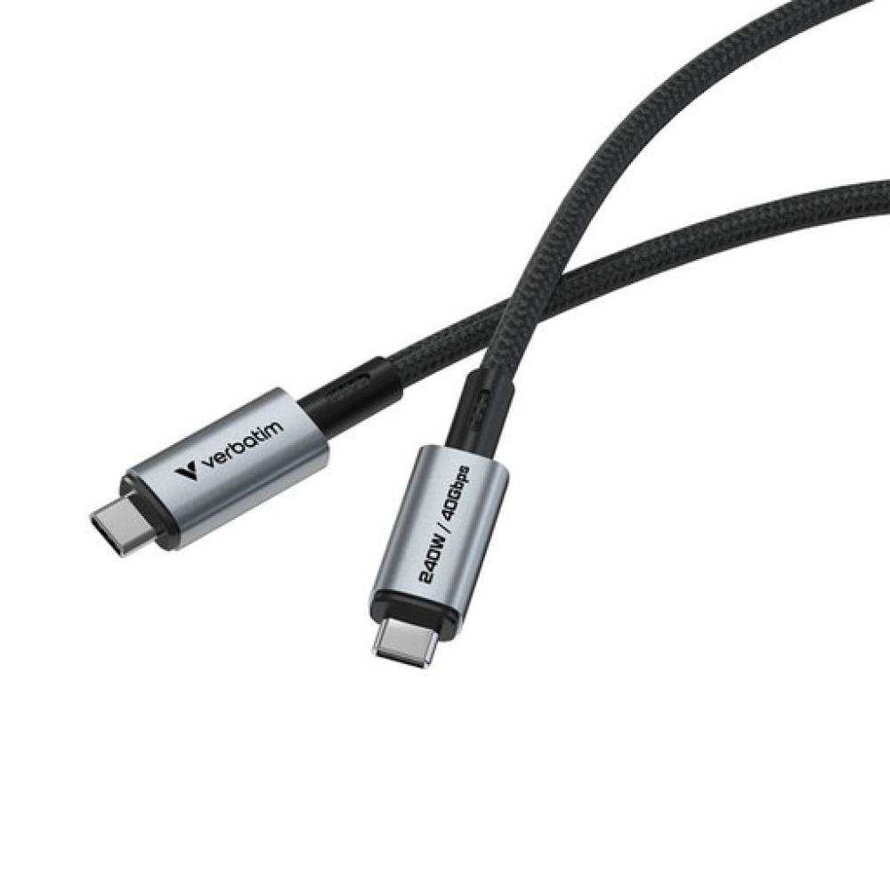 Verbatim Sync & Charge USB C to USB C 240W 40 Gbps120 cm