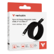 Verbatim Sync & Charge USB C to USB C 100W Magnetic 120 cm - Black