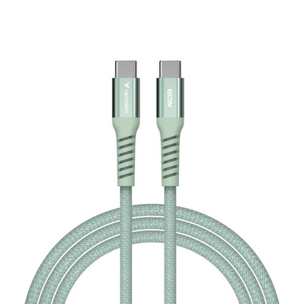 Verbatim Sync & Charge USB C to USB C 60W Magnetic 120 cm - Green