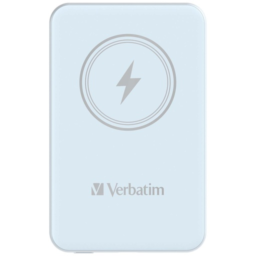 Verbatim Charge 'n' Go Magnetic Wireless Power Bank 5000 mAh Blue