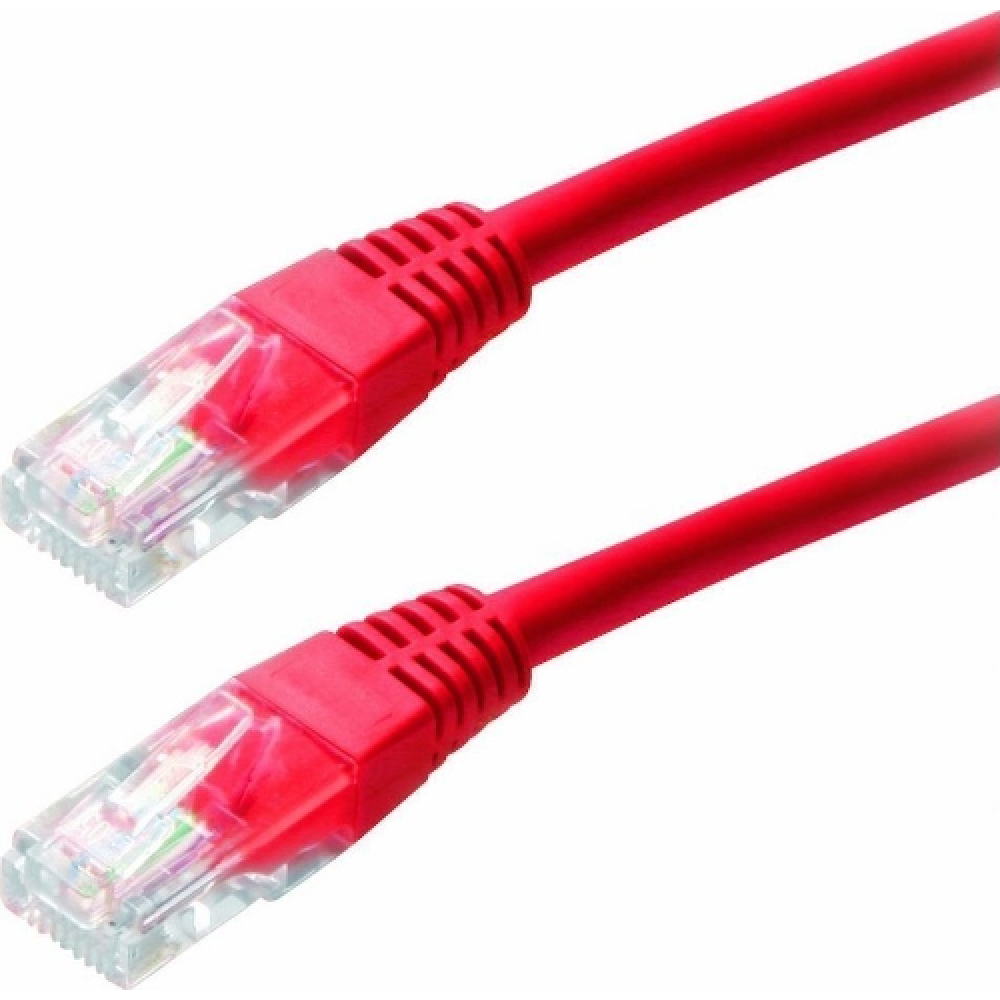 CAT-5E MOLDED PATCHCORD 0,5M RED DIGITUS