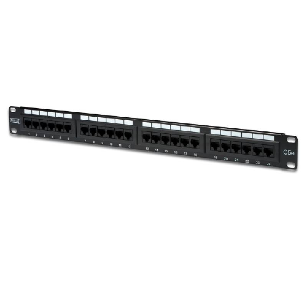 PATCH PANEL 24-PORT 1U CAT-5E UTP