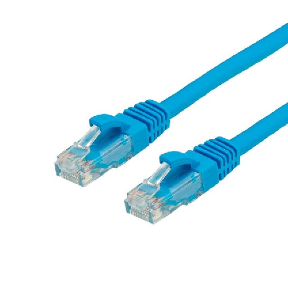 CAT-6 MOLDED PATCHCORD 0,5M BLUE LSOH VALUE