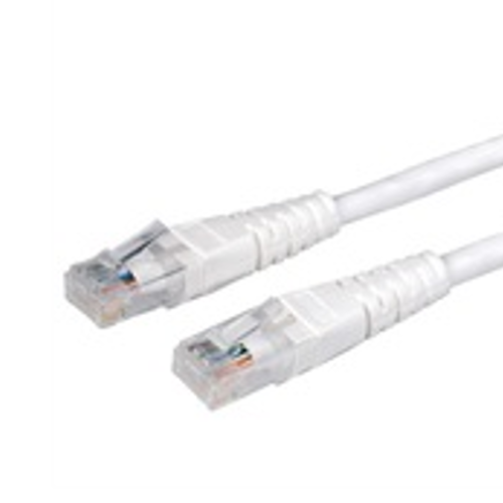 CAT-6 MOLDED PATCHCORD 0,5M WHITE LSOH VALUE