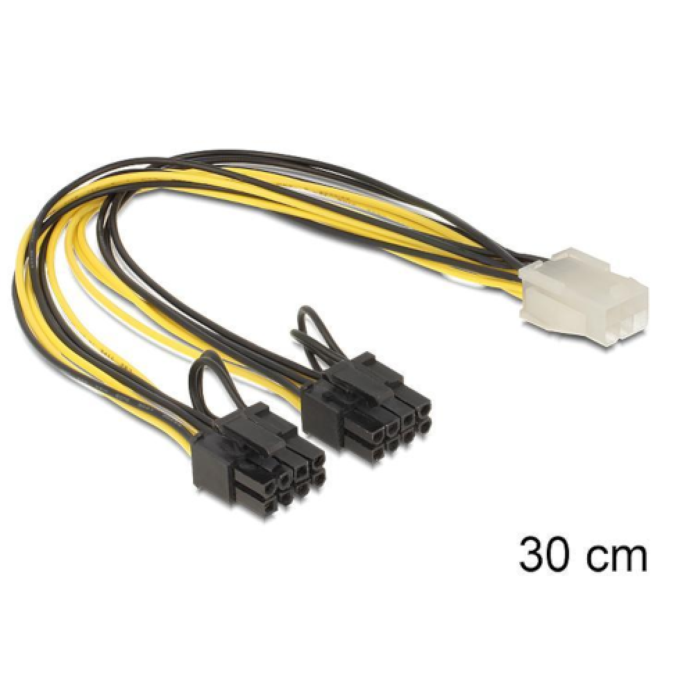 CABLE PCI EXPRESS POWER SUPPLY 6 PIN FEMALE 2X 8PIN MALE