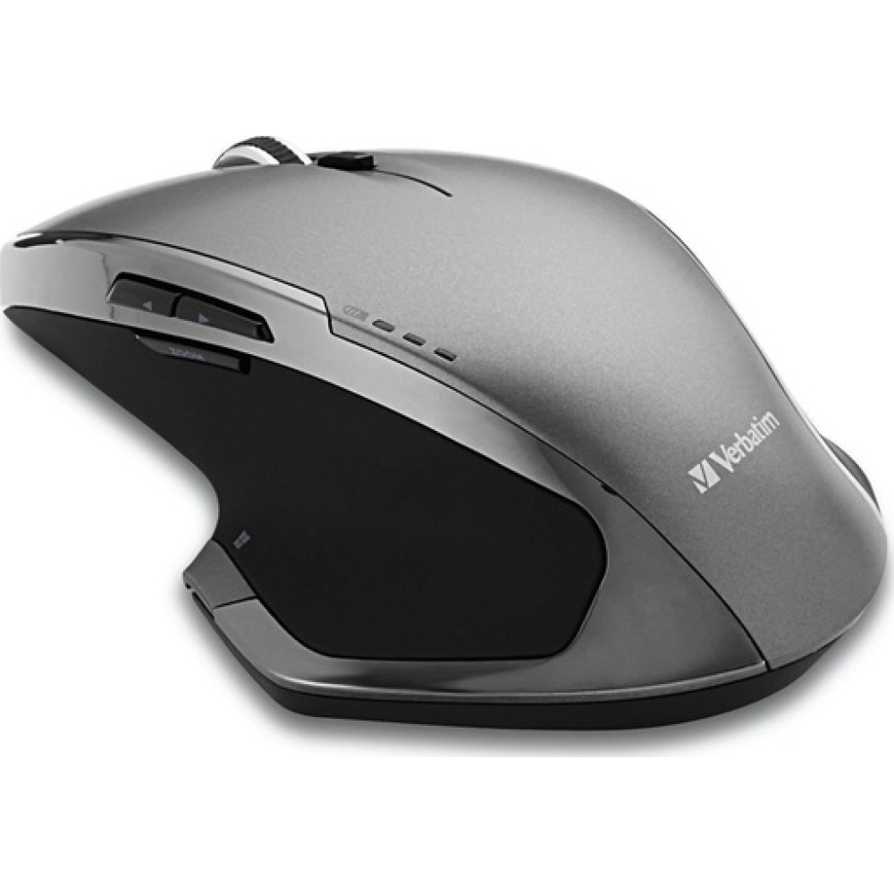 Verbatim 8-Button Wireless Blue LED Mouse Ασύρματο Ποντίκι Γκρι