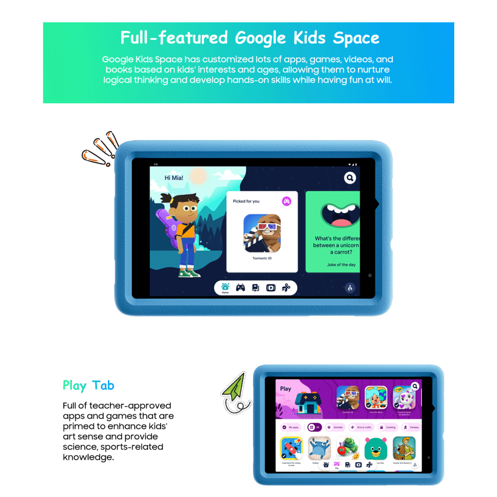 BlackView TAB A5  Kids 8" Tablet με WiFi (3GB/64GB) Donut Blue