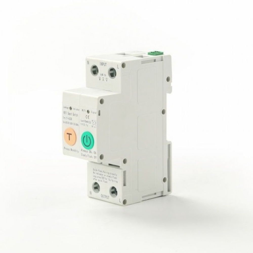 WIFI RAIL SAFETY SWITCH 63AMP WITH LEAKAGE RELAY/POW/CON/IND