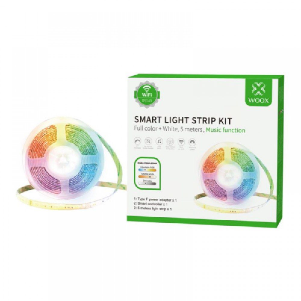 SMART LED STRIP KIT RGB+CCT + MUSIC FUNCTIONS 5M