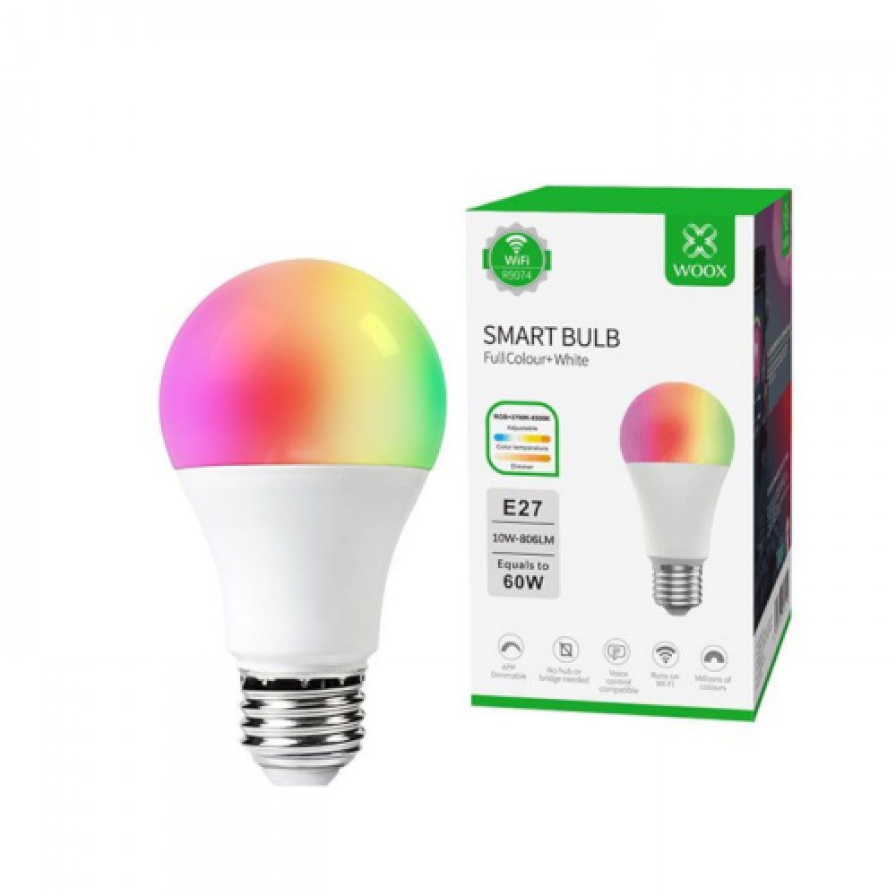 SMART WIFI E27 10W 806LM LED BULB RGB+CCT