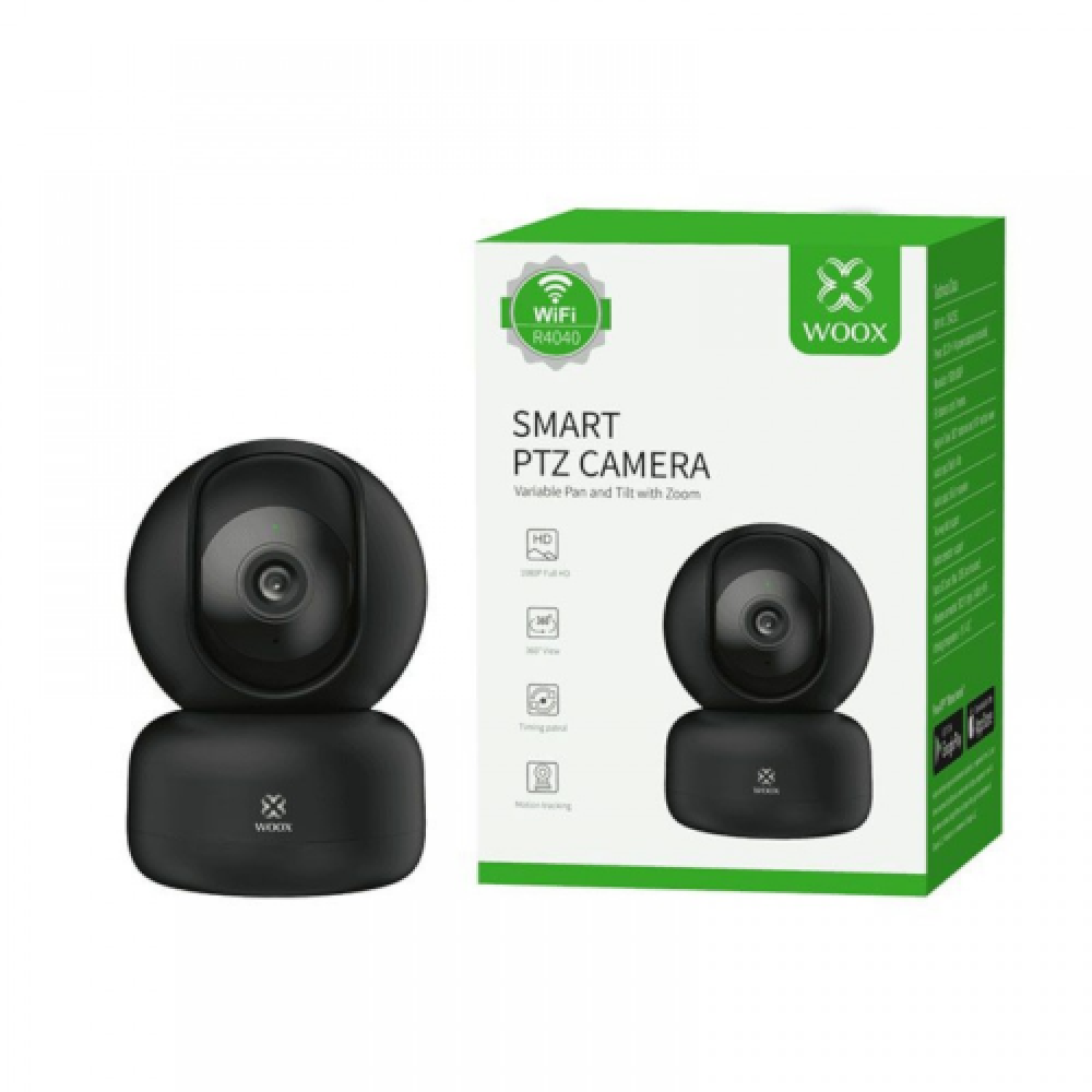 SMART WIFI PTZ 1080P INDOOR HD CAMERA 360°/BK