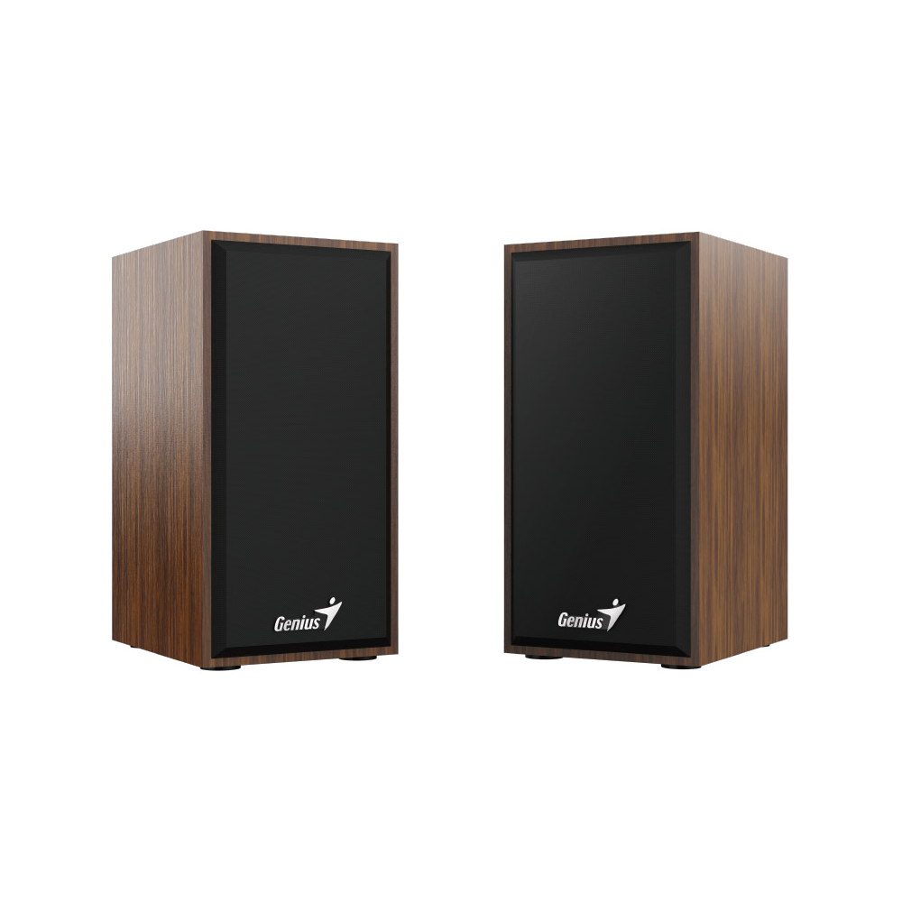 GENIUS SPEAKERS 1WAY, 2.0CH, 06W, 2, WOODEN, BROWN, USB, V/