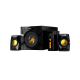 GENIUS SPEAKERS 1WAY, 2.1CH, 70W, WOODEN SUB, BLACK, V+B/C