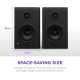 NZXT Relay PC Gaming Desktop Speakers Black