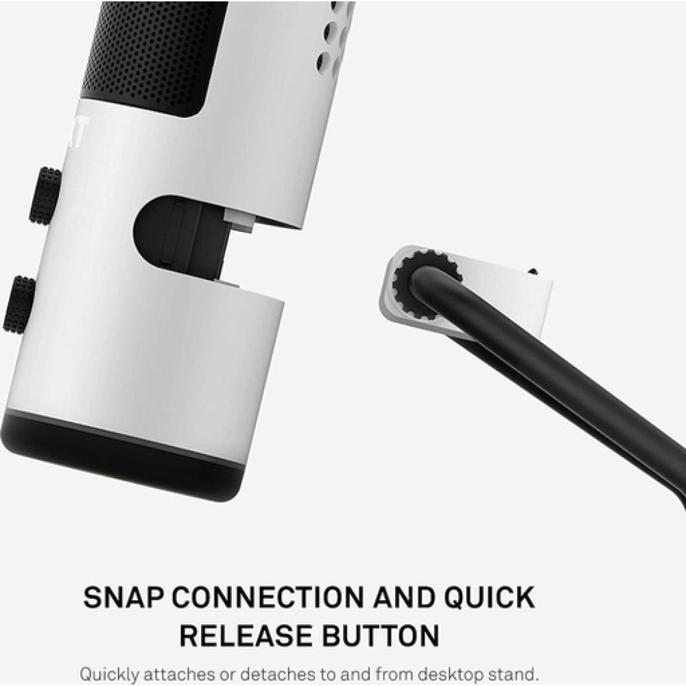 NZXT Πυκνωτικό Μικρόφωνο USB Type-C / USB Capsule Επιτραπέζιο σε Λευκό Χρώμα