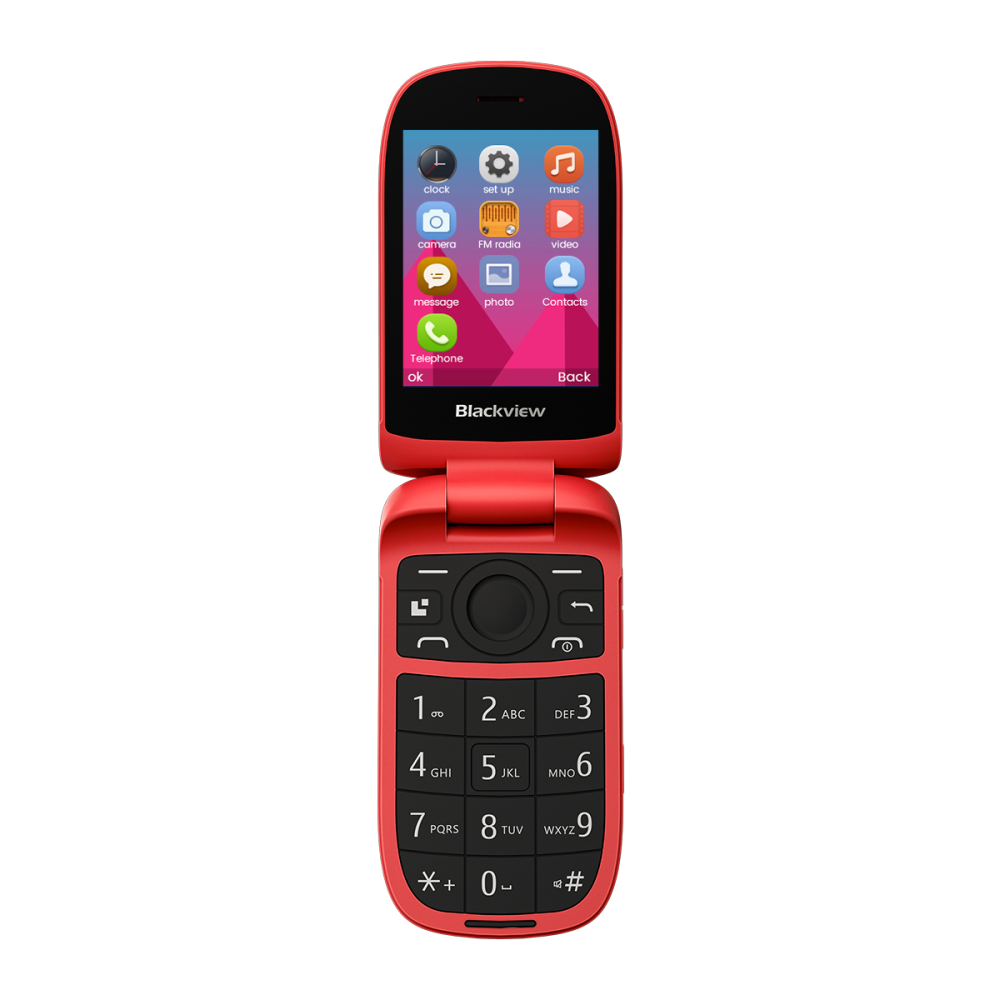 BlackView N2000 4G Flip phone Red