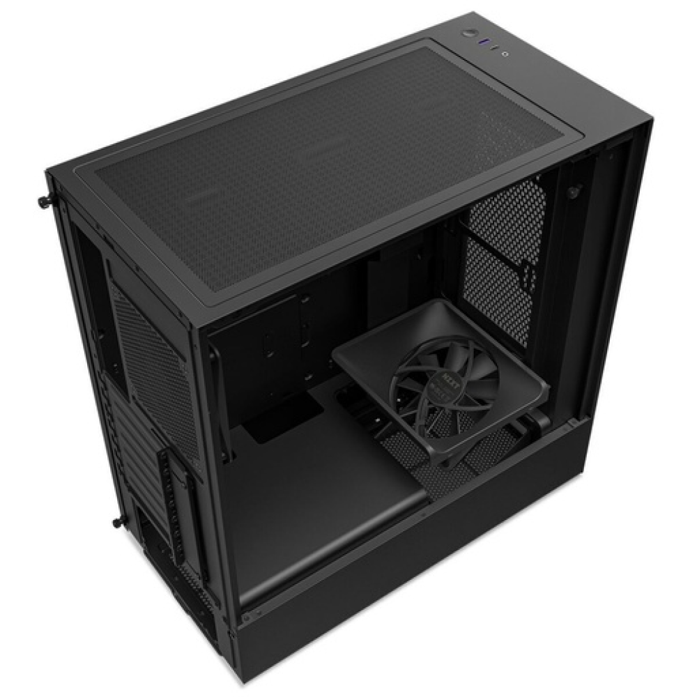 NZXT H5 Flow Gaming Midi Tower Κουτί Υπολογιστή με Πλαϊνό Παράθυρο Μαύρο