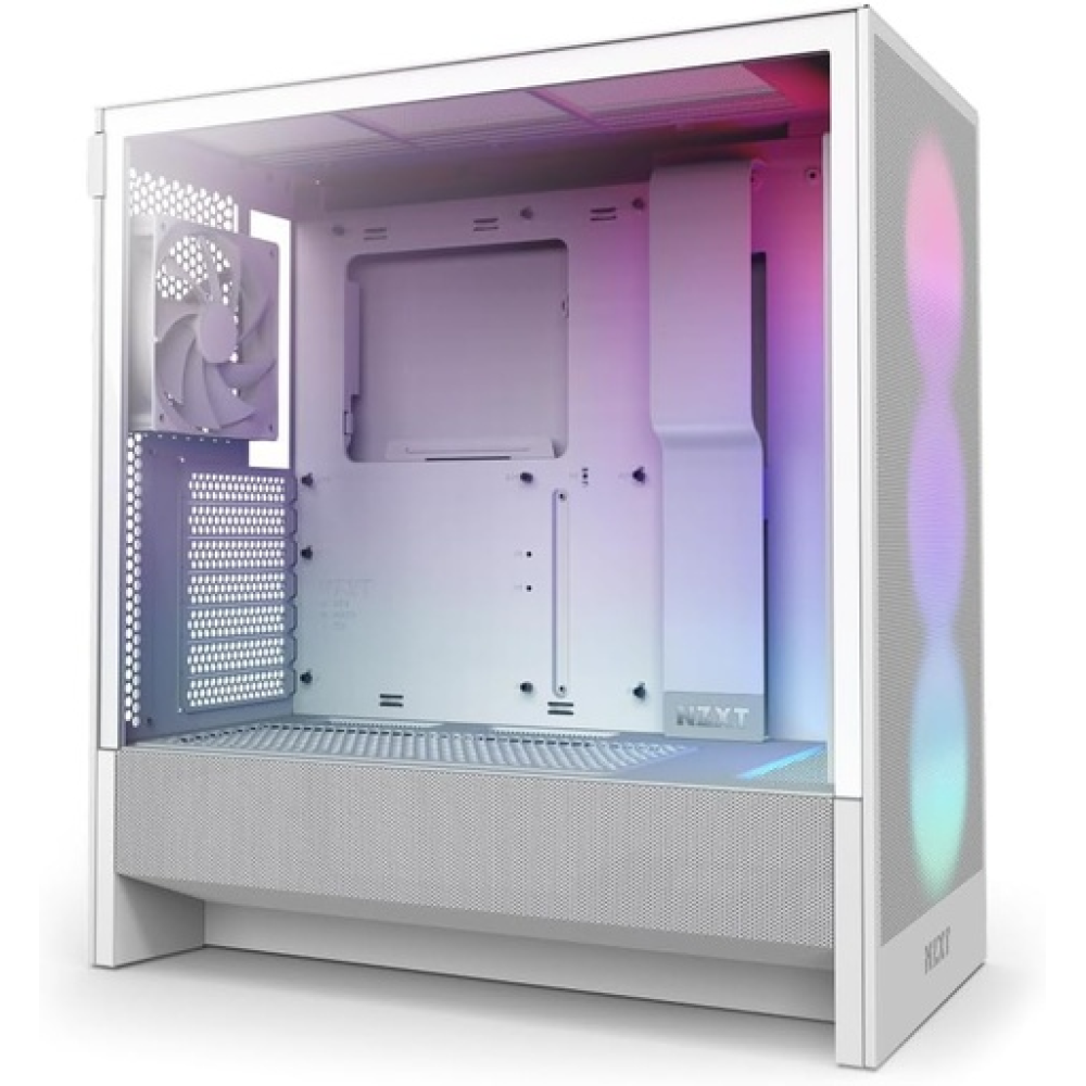 H Series H5 (2024) Flow RGB Edition ATX Mid Tower Chassis White Color