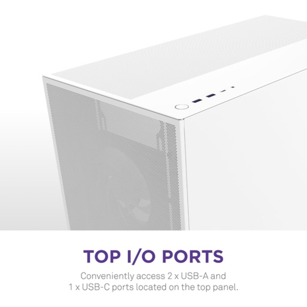 NZXT H7 Flow (2024) Mid-Tower Case - All White