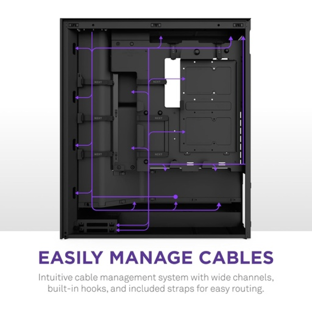 NZXT H7 Flow (2024) Mid-Tower Case - All Black