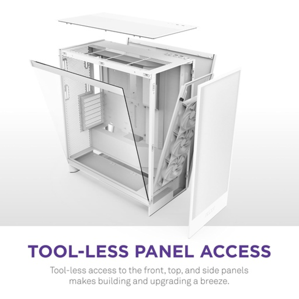 NZXT H7 Flow (2024) Mid-Tower Case - All White