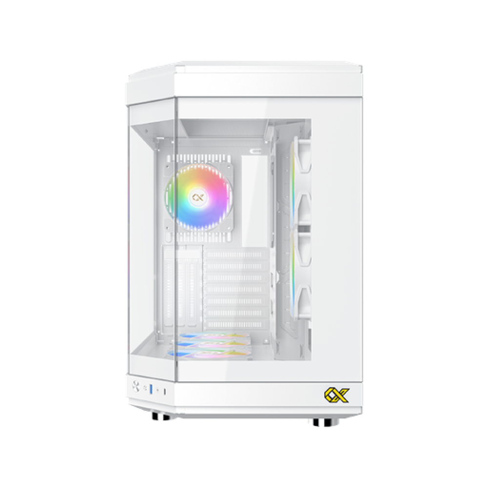 Xigmatek Cubi Arctic , 6x προ-εγκατεστημένα RGB FANS , Full Tempered glass