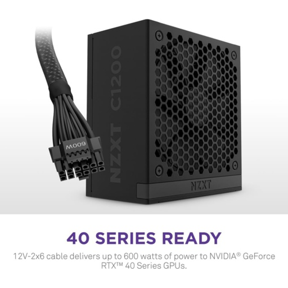 NZXT C1200 Gold ATX 3.1 - Fully Modular Low-Noise PC Gaming Power Supply