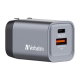 Verbatim GaN USB-A και USB-C 35W Power Delivery / Quick Charge 3.0 Gray 