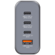 Verbatim GaN USB-A και 3 Θύρες USB-C 140W Power Delivery / Quick Charge 3.0 Gray 