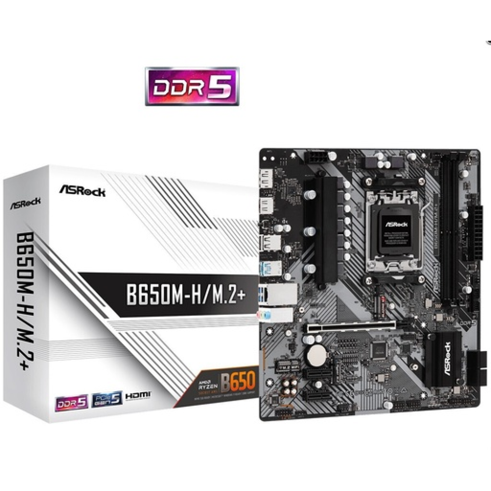 ASRock B650M-H/M.2+ Motherboard Micro ATX με AMD AM5 Socket