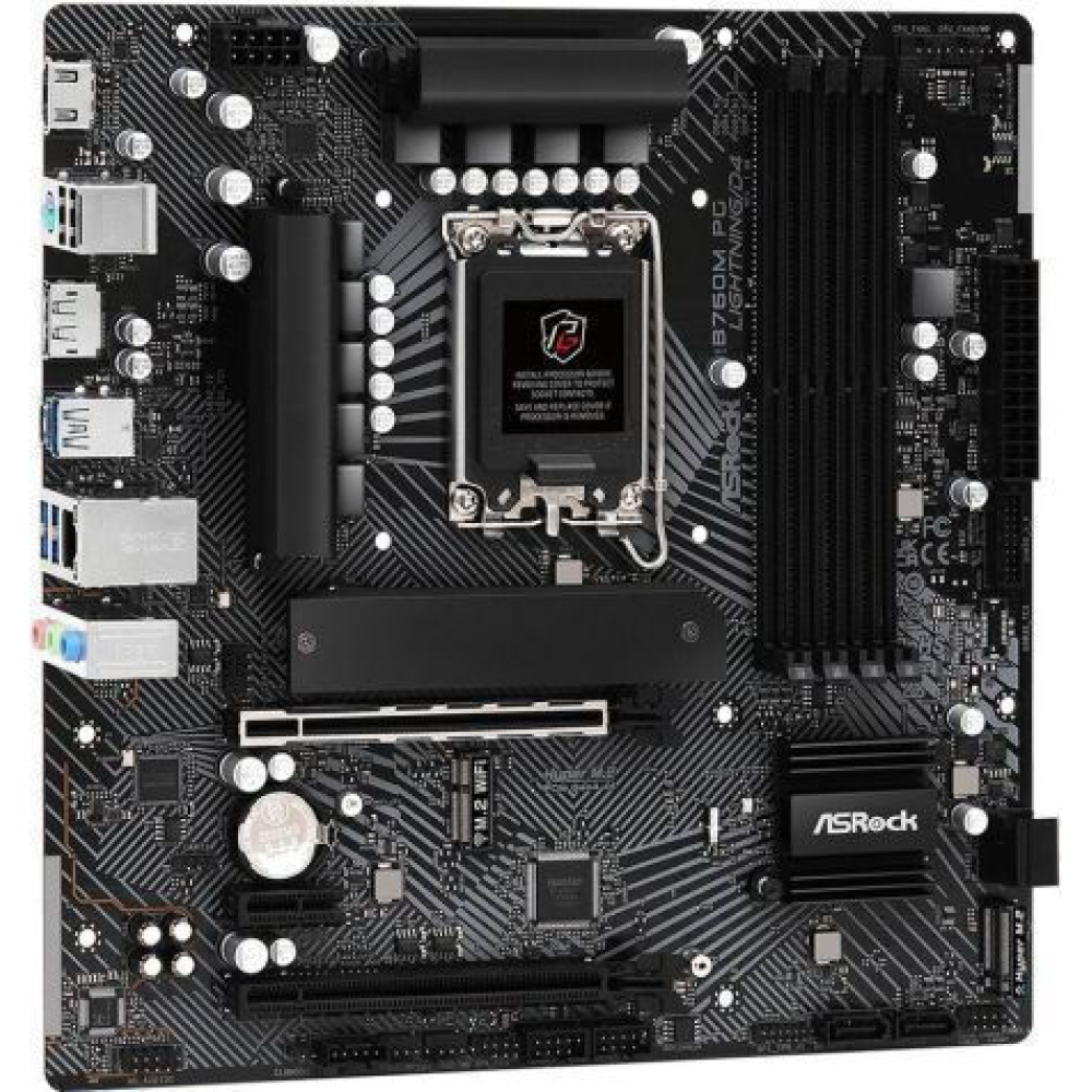 ASRock B760M PG Lightning/D4 Motherboard Micro ATX με Intel 1700 Socket