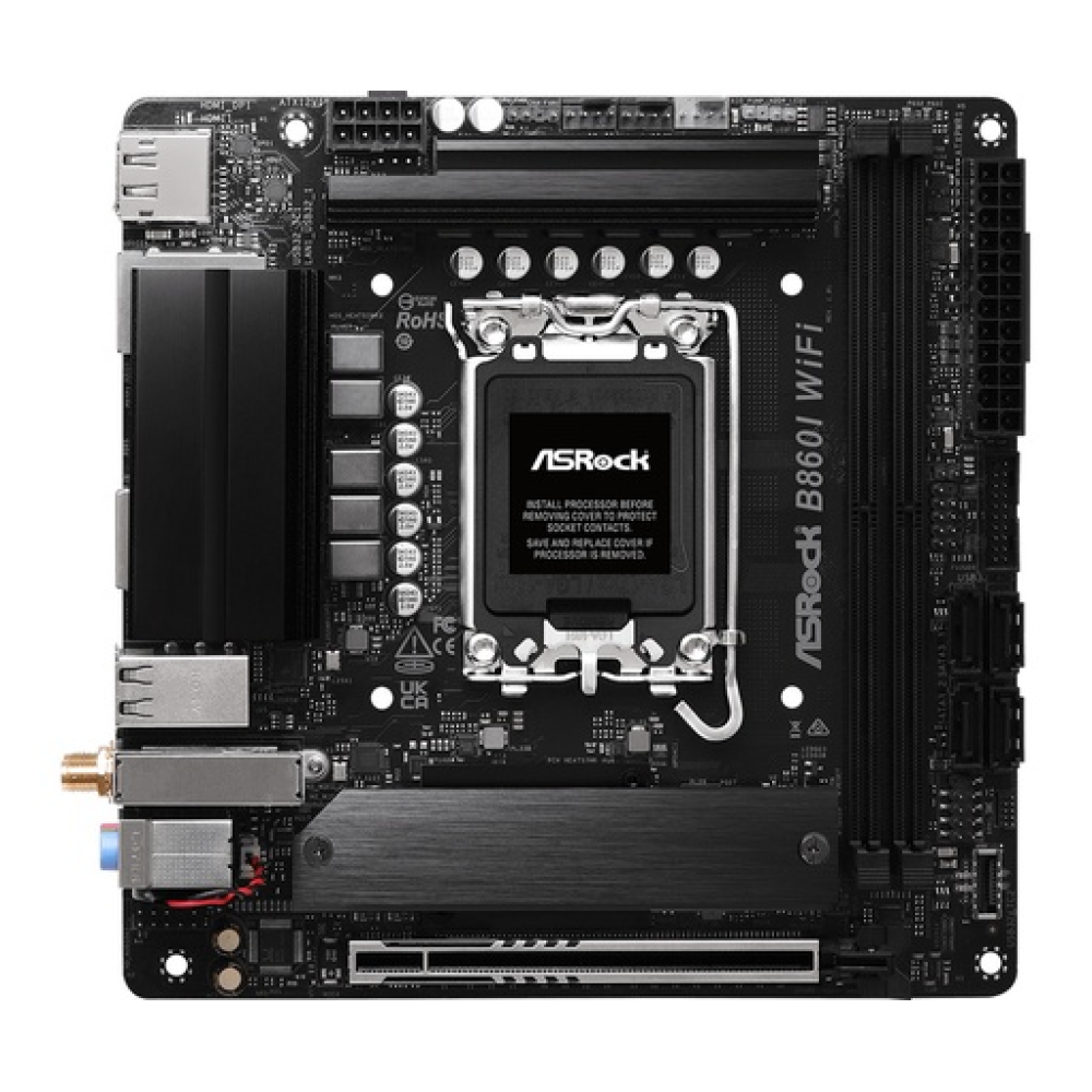 ASRock B860I WiFi Motherboard Mini ITX with Intel 1851 Socket