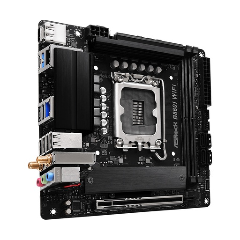 ASRock B860I WiFi Motherboard Mini ITX with Intel 1851 Socket