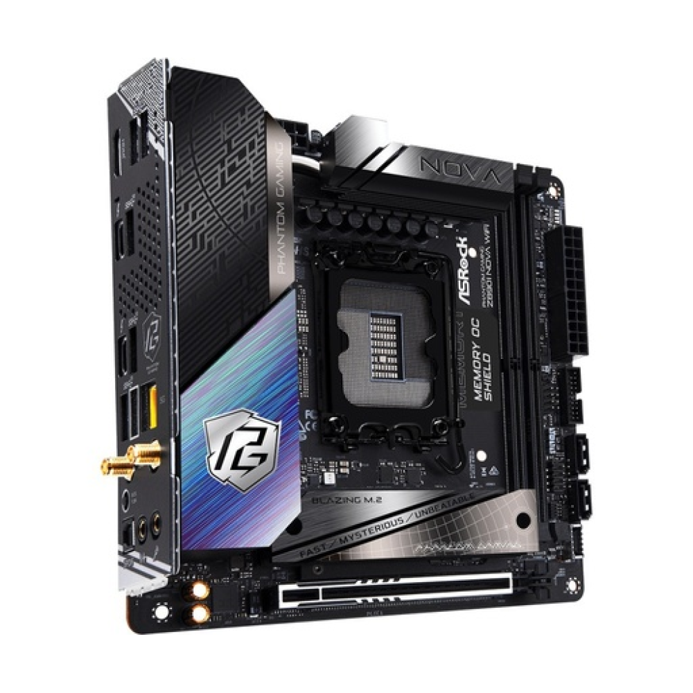 ASRock Phantom Gaming Z890I Nova WiFi Motherboard Mini ITX with Intel 1851 Socket