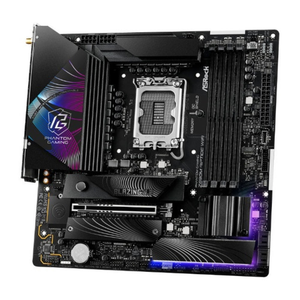 ASRock Phantom Gaming Z890M Riptide WiFi Motherboard Micro ATX with Intel 1851 Socket