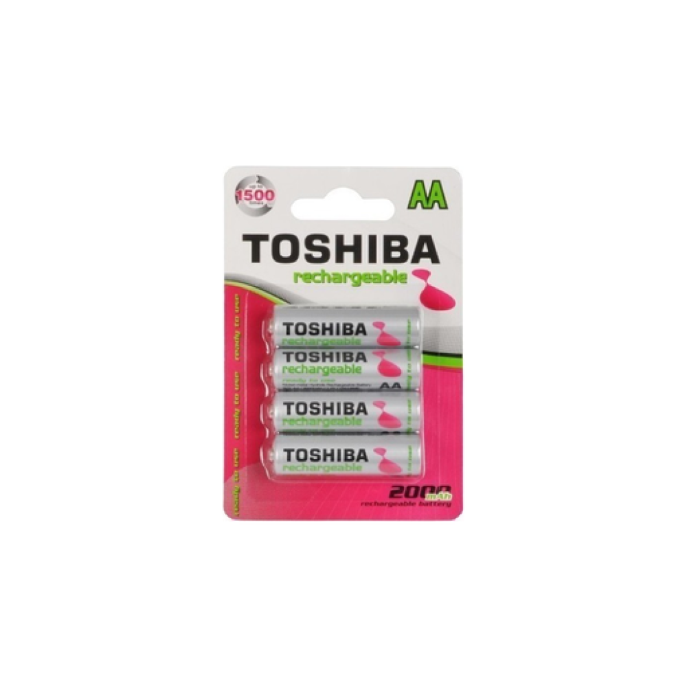 BATTERY RECHARGABLE AA 2000mAH 4PCS BLISTER PACK NI-MH