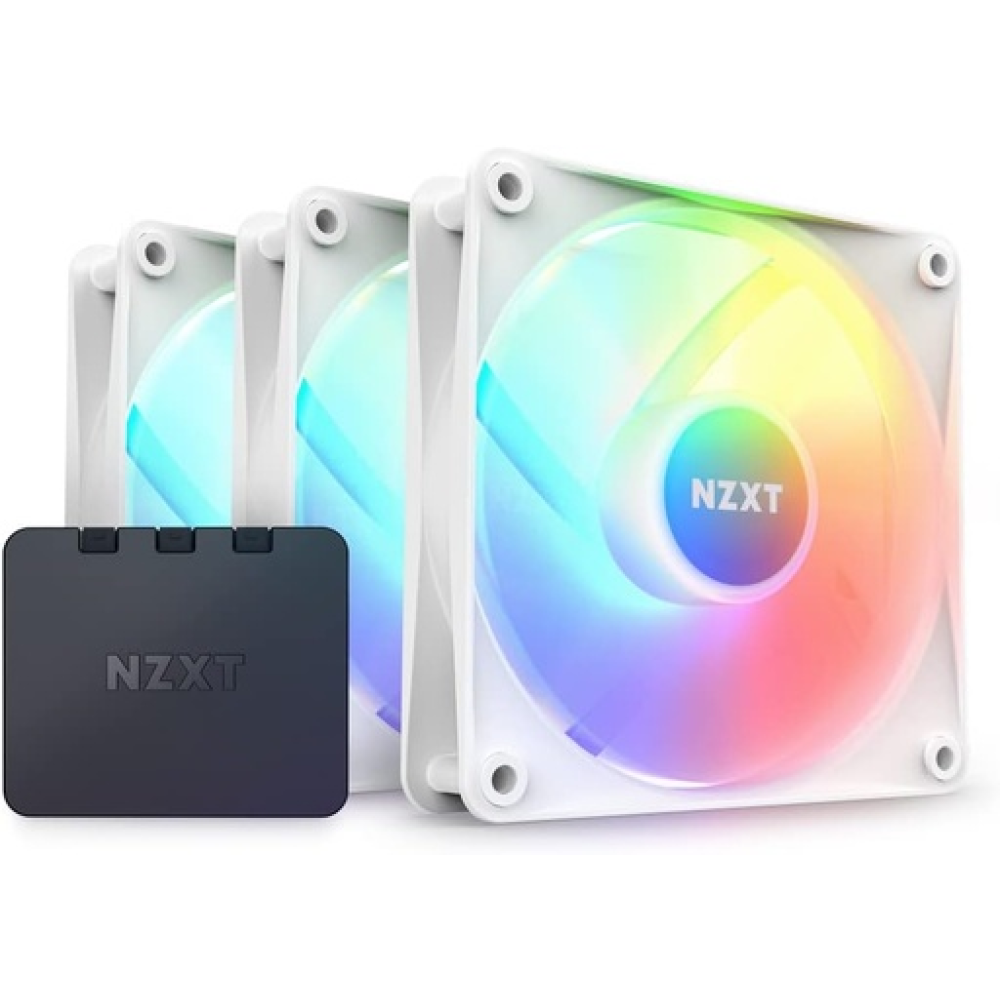 NZXT F120 RGB Core Triple Pack White