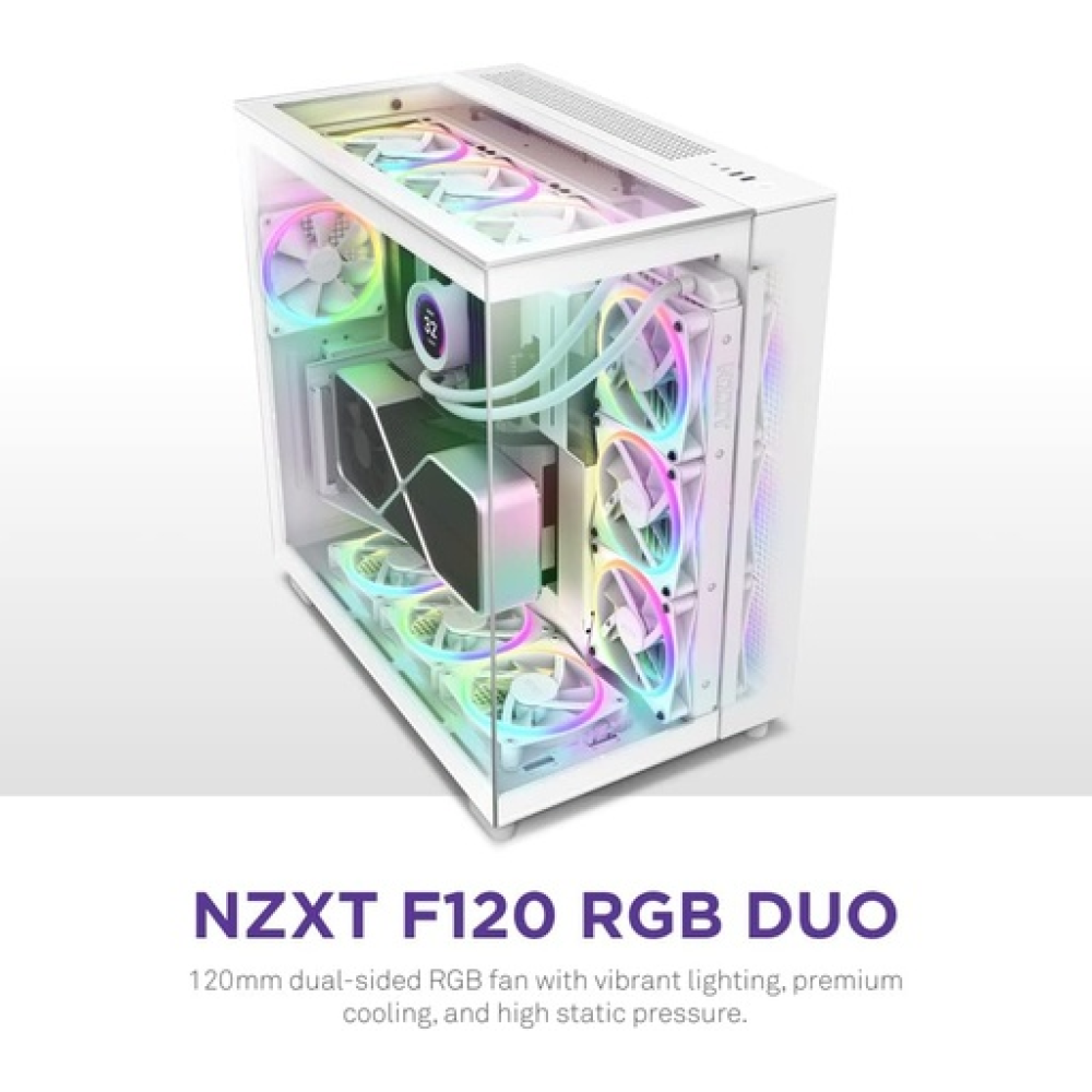 NZXT F120 RGB Duo White