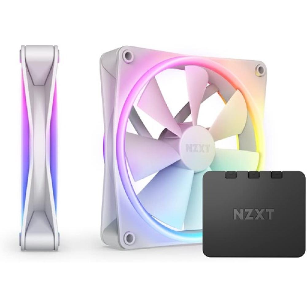 NZXT F140 RGB Duo Twin Pack White