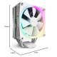 NZXT T120 RGB CPU Air Cooler White