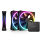 NZXT F120 RGB Duo Triple Pack & RGB Controlle Black