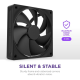 NZXT F140P Singe Pack Black