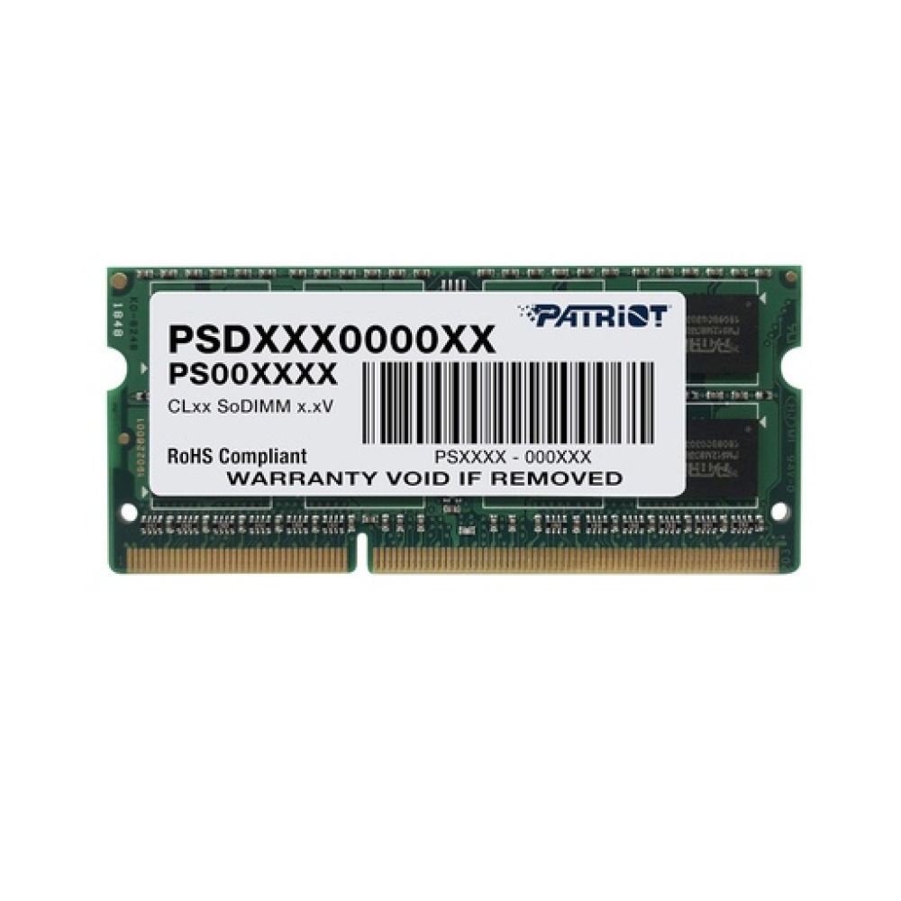 PATRIOT SIGNATURE soDDR3 08GB 1600MHz PC3-1280 LV 2R/2S