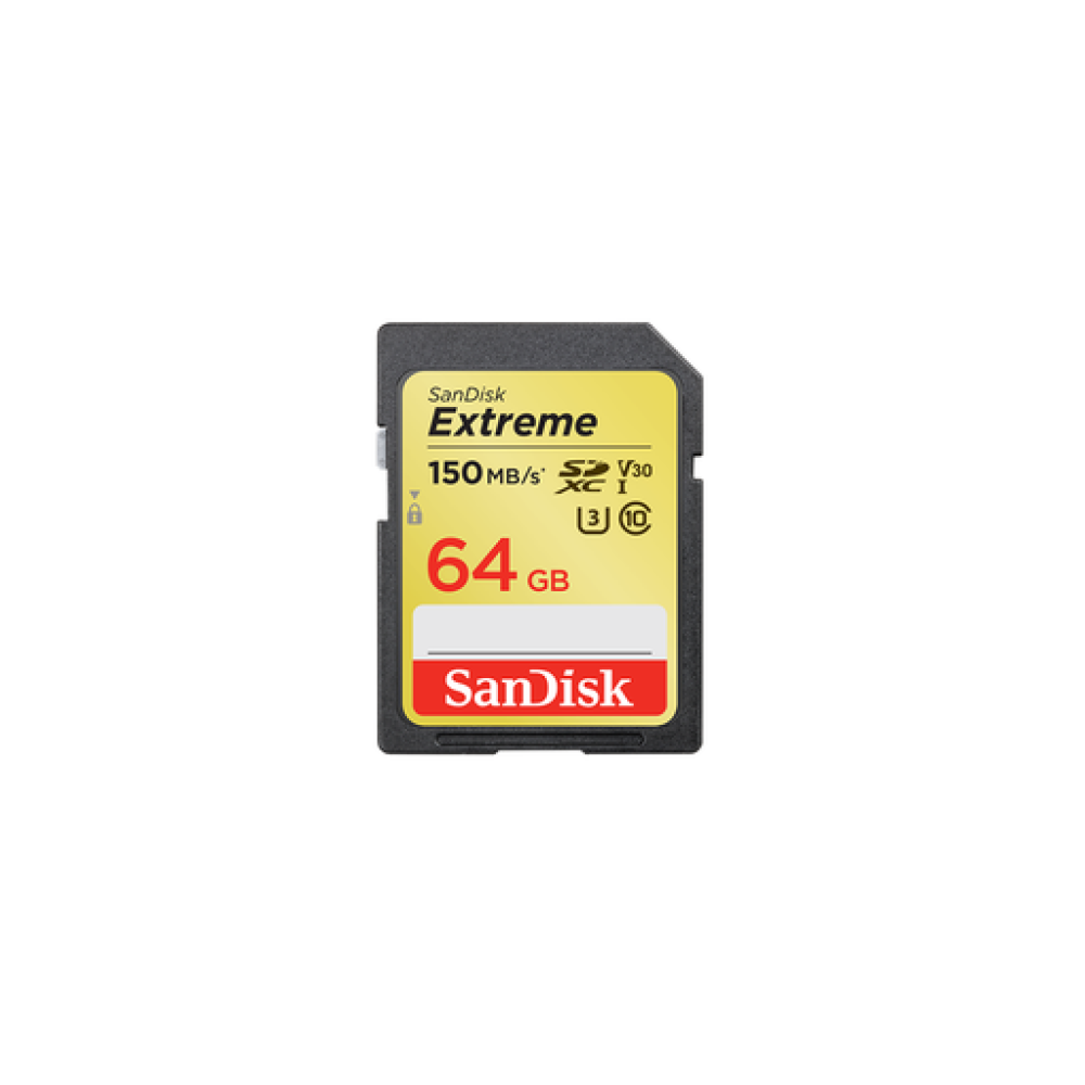 Sandisk Extreme SDXC 64GB Class 10 U3 V30 UHS-I