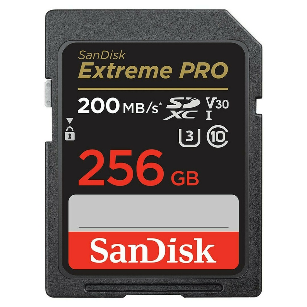 Sandisk Extreme Pro SDXC 256GB Class 10 U3 V30 UHS-I