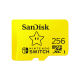 Sandisk Nintendo Switch microSDXC 256GB Class 10 U3 V30 A1 UHS-I