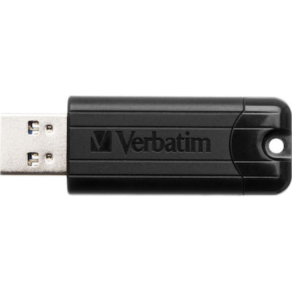 Verbatim PinStripe 16GB USB 3.0 Stick Μαύρο