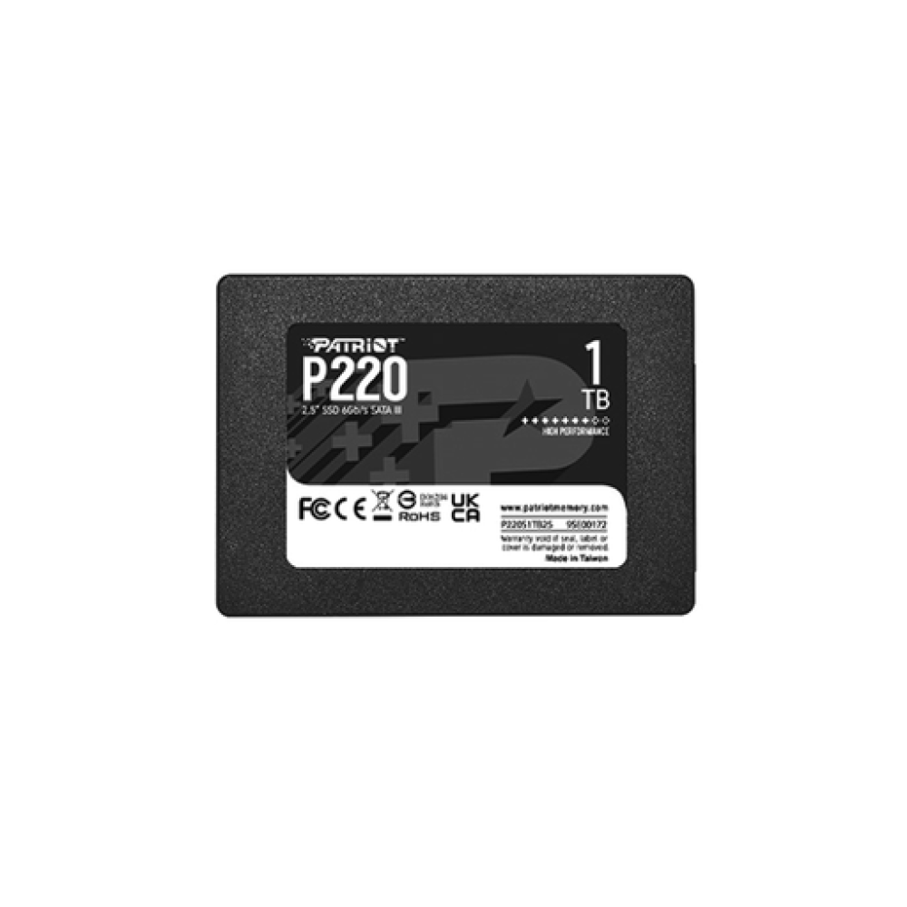 PATRIOT P220, 001TB 2.5"/SATA3 550/500MBs 50K/50K